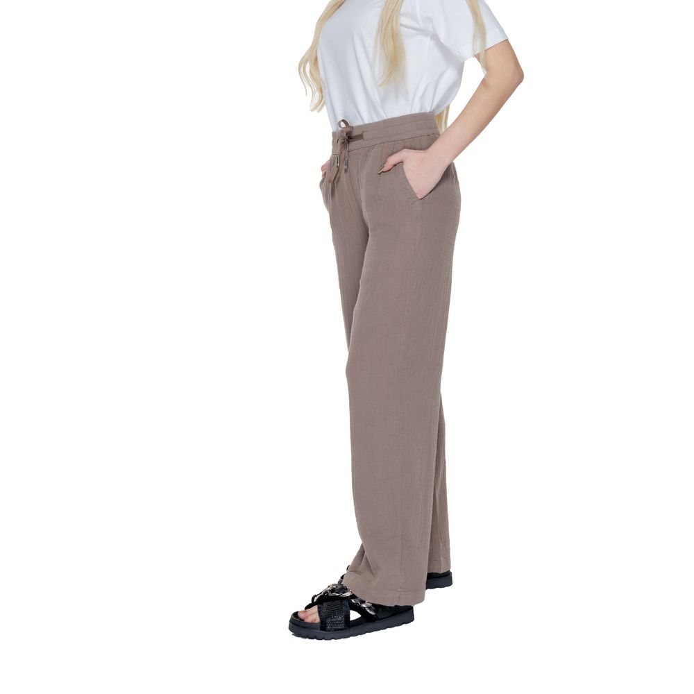 Street One Brown Cotton Trousers