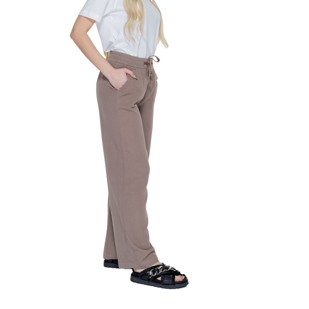 Street One Brown Cotton Trousers