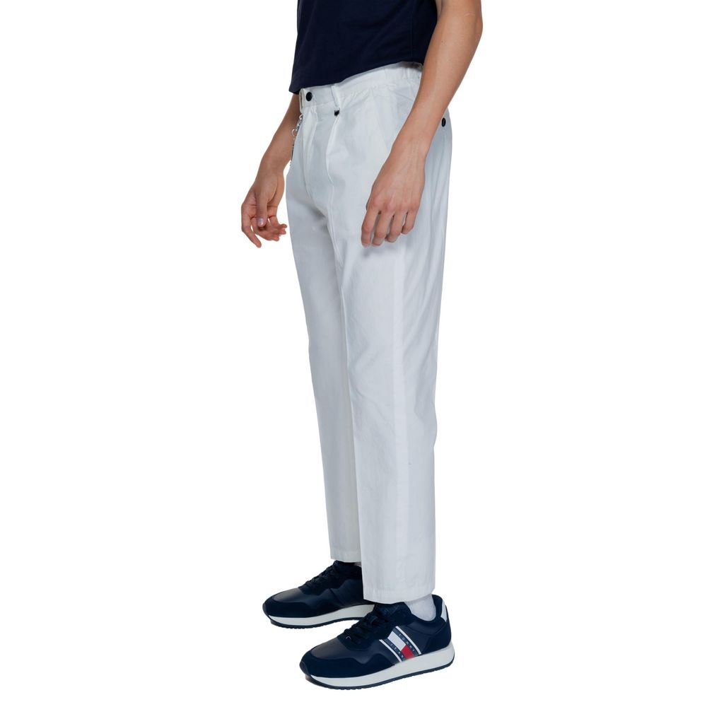 Antony Morato Men's White Cotton Casual Trousers