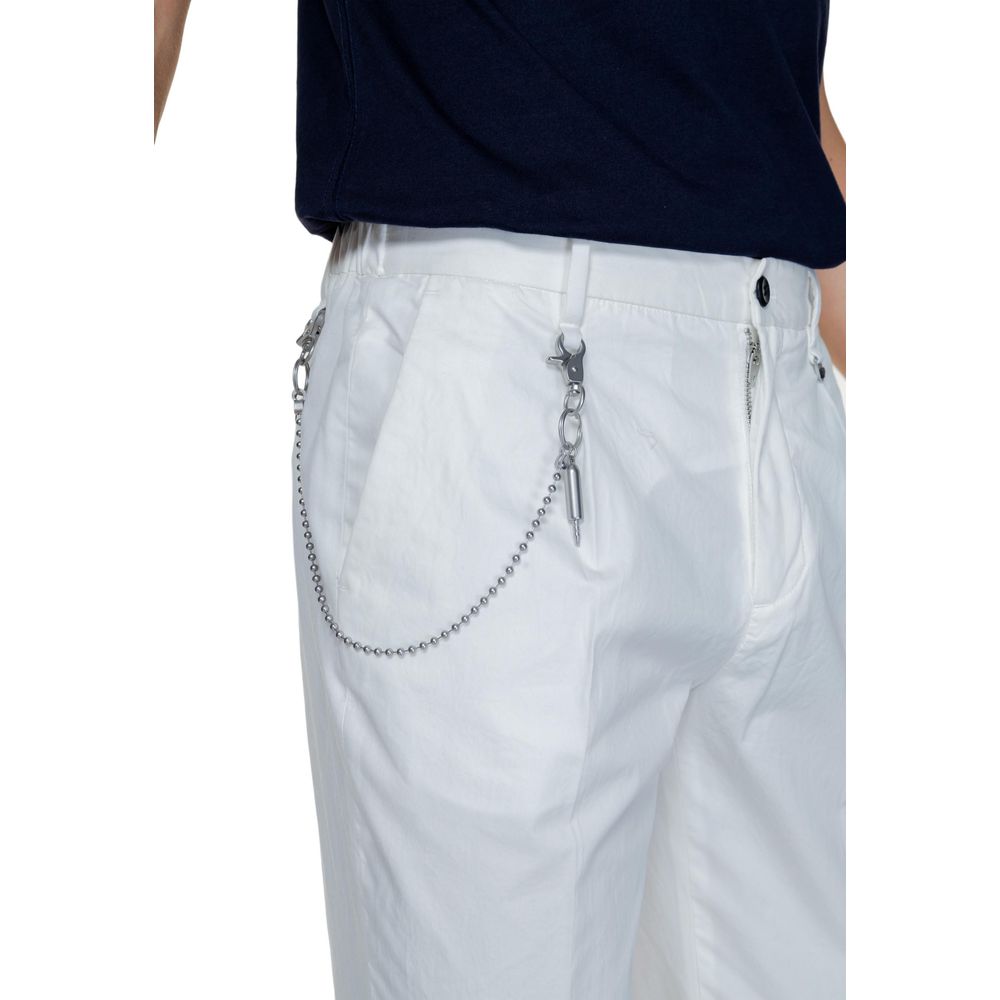 Antony Morato Men's White Cotton Casual Trousers
