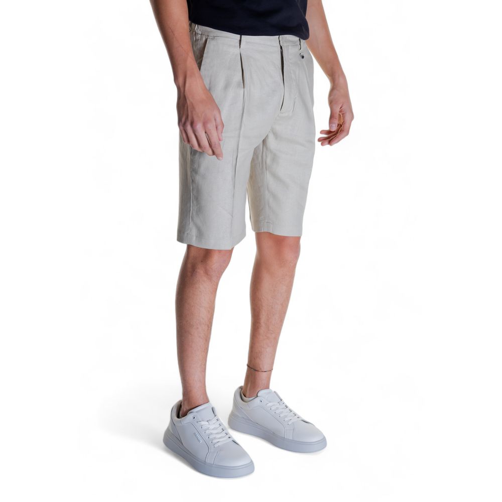 Antony Morato Beige Leinen Bermuda Shorts