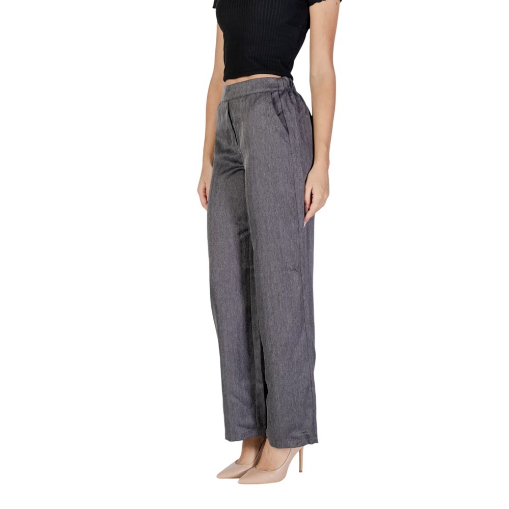 Jacqueline De Yong Graue Freizeithose aus Polyester