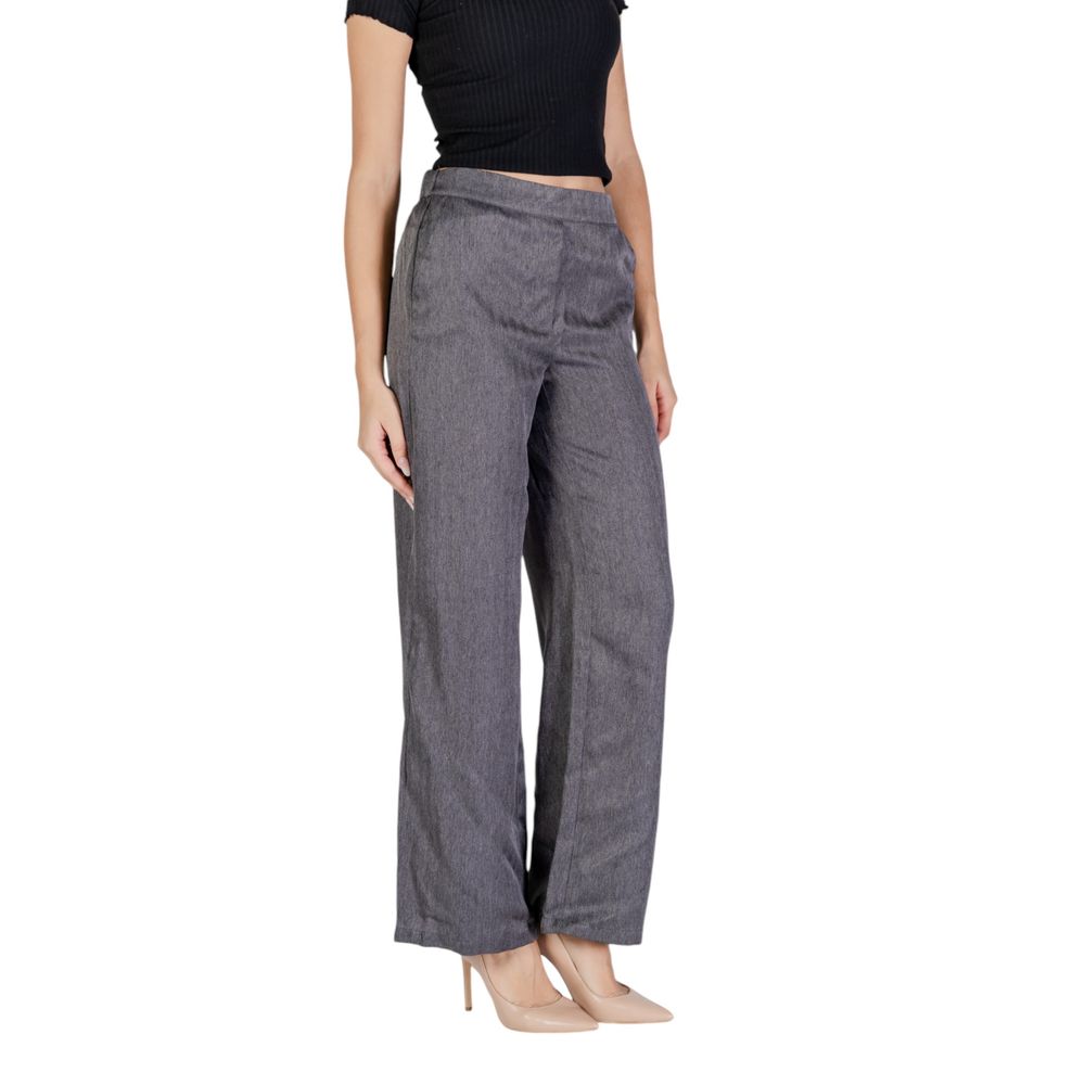 Jacqueline De Yong Graue Freizeithose aus Polyester