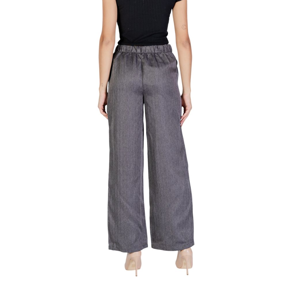 Jacqueline De Yong Graue Freizeithose aus Polyester
