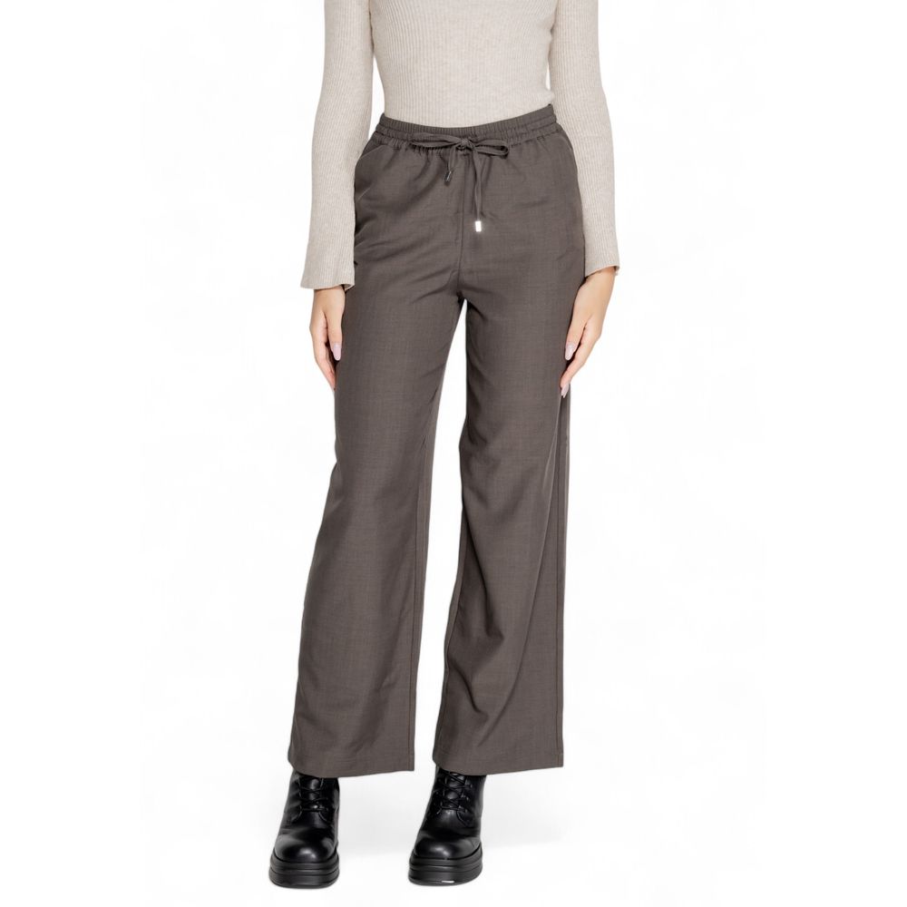 Only Graue Freizeithose aus Polyester