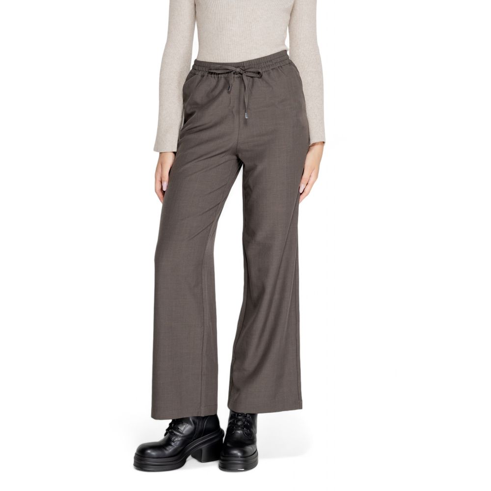 Only Graue Freizeithose aus Polyester