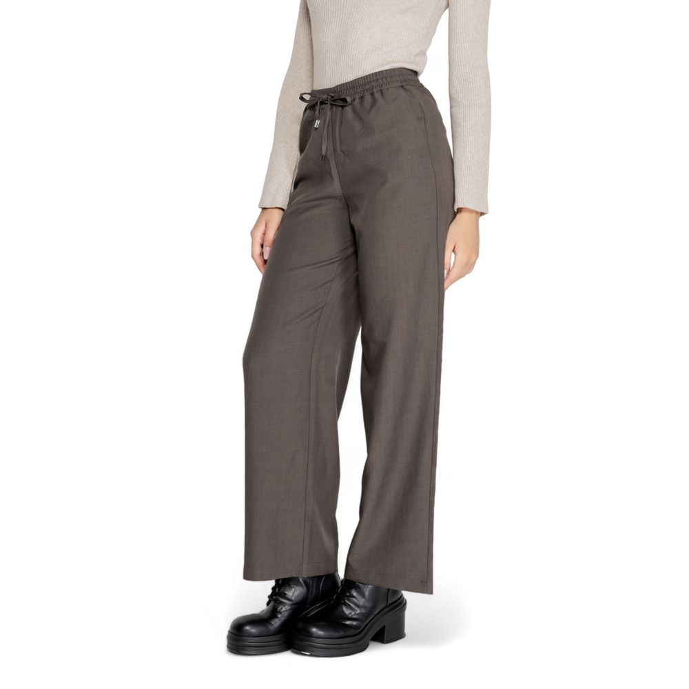 Only Graue Freizeithose aus Polyester