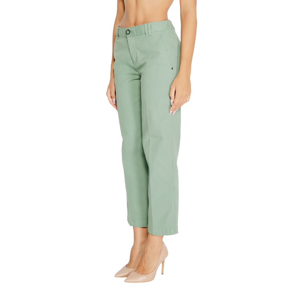 Street One Chino-style cotton trousers in turquoise