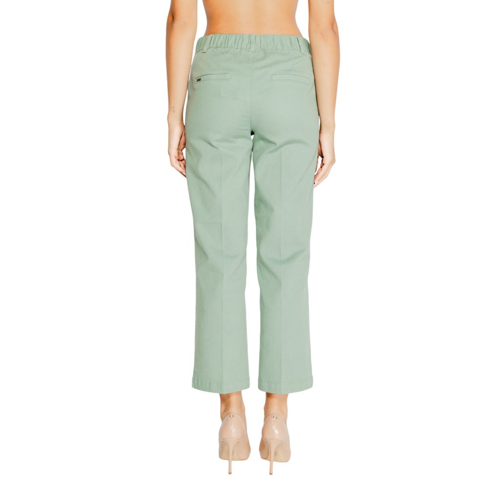 Street One Chino-style cotton trousers in turquoise