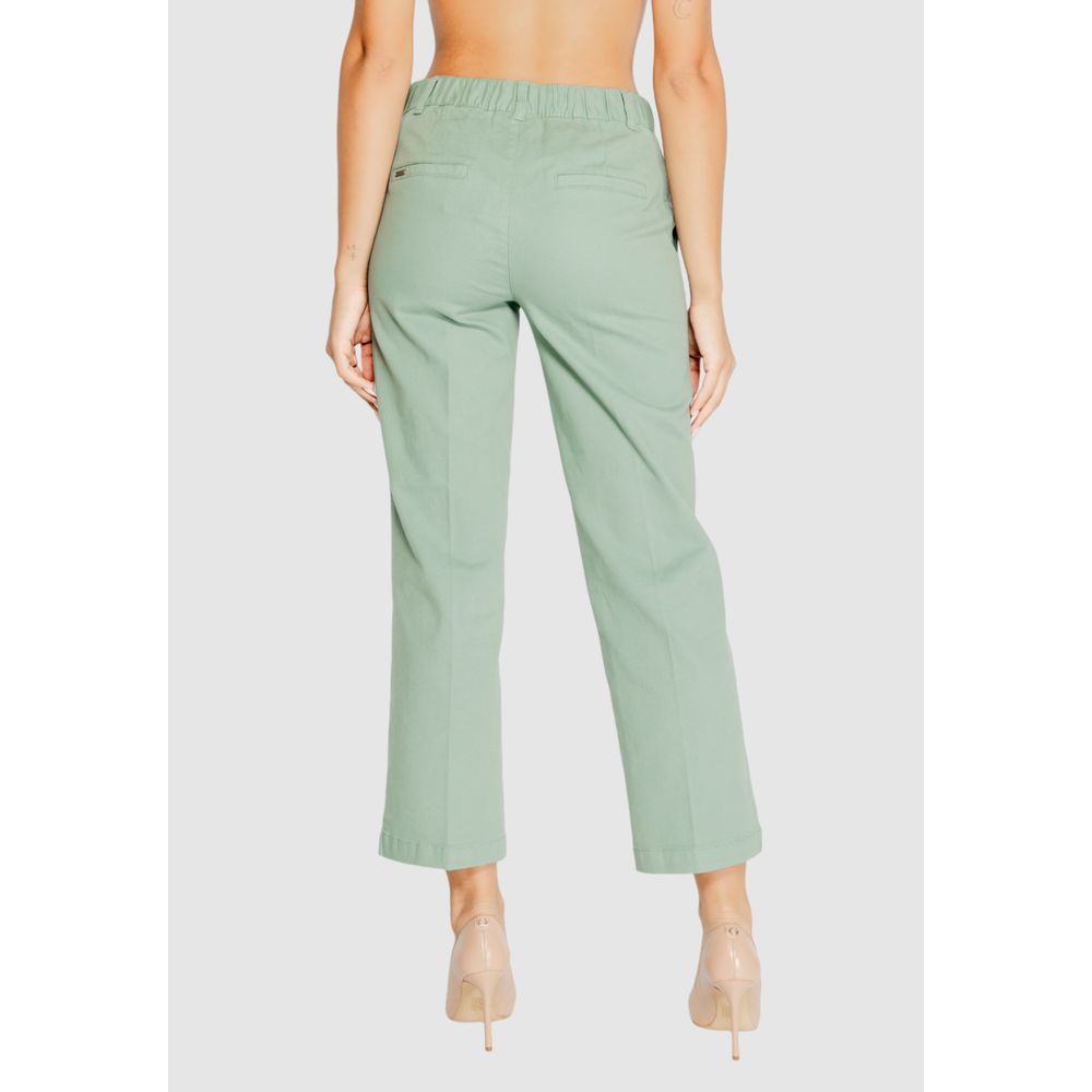 Street One Chino-style cotton trousers in turquoise