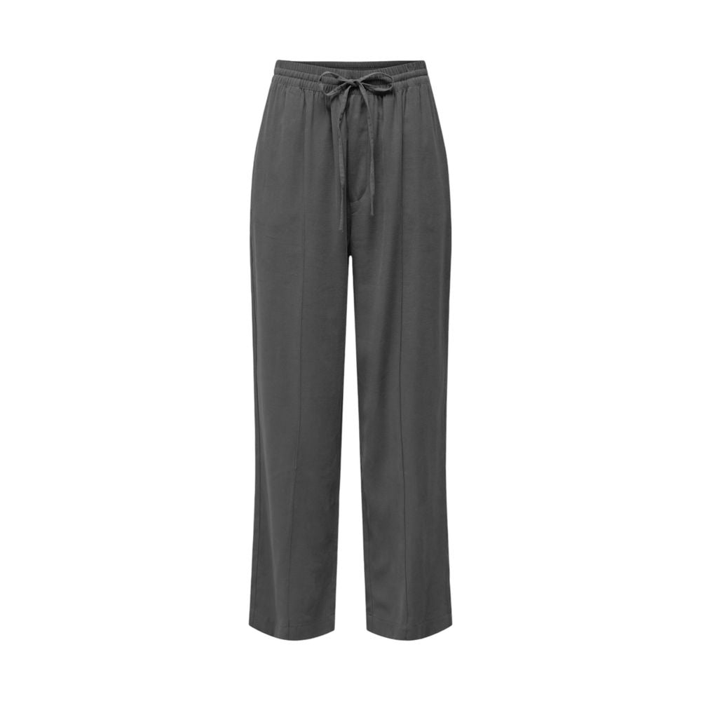 Jacqueline De Yong Grey Everyday Viscose Trousers