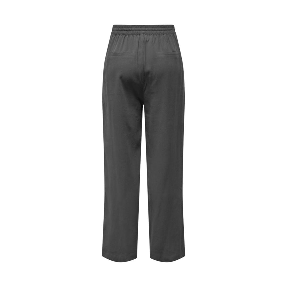 Jacqueline De Yong Grey Everyday Viscose Trousers