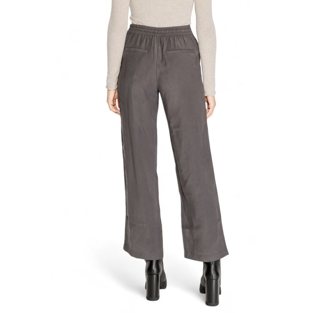 Jacqueline De Yong Grey Everyday Viscose Trousers
