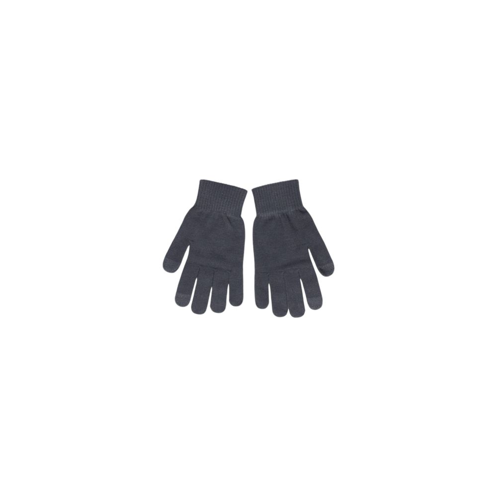 Pieces Graue Handschuhe aus recyceltem Polyester