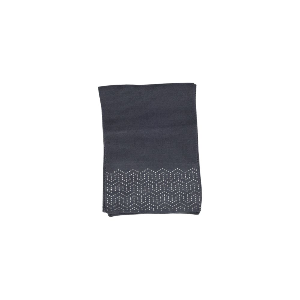 Pieces Grey Polyester Scarf