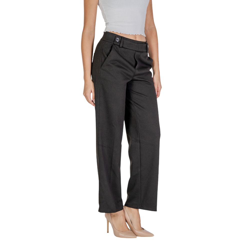 Street One Black Polyester Trousers for Everyday