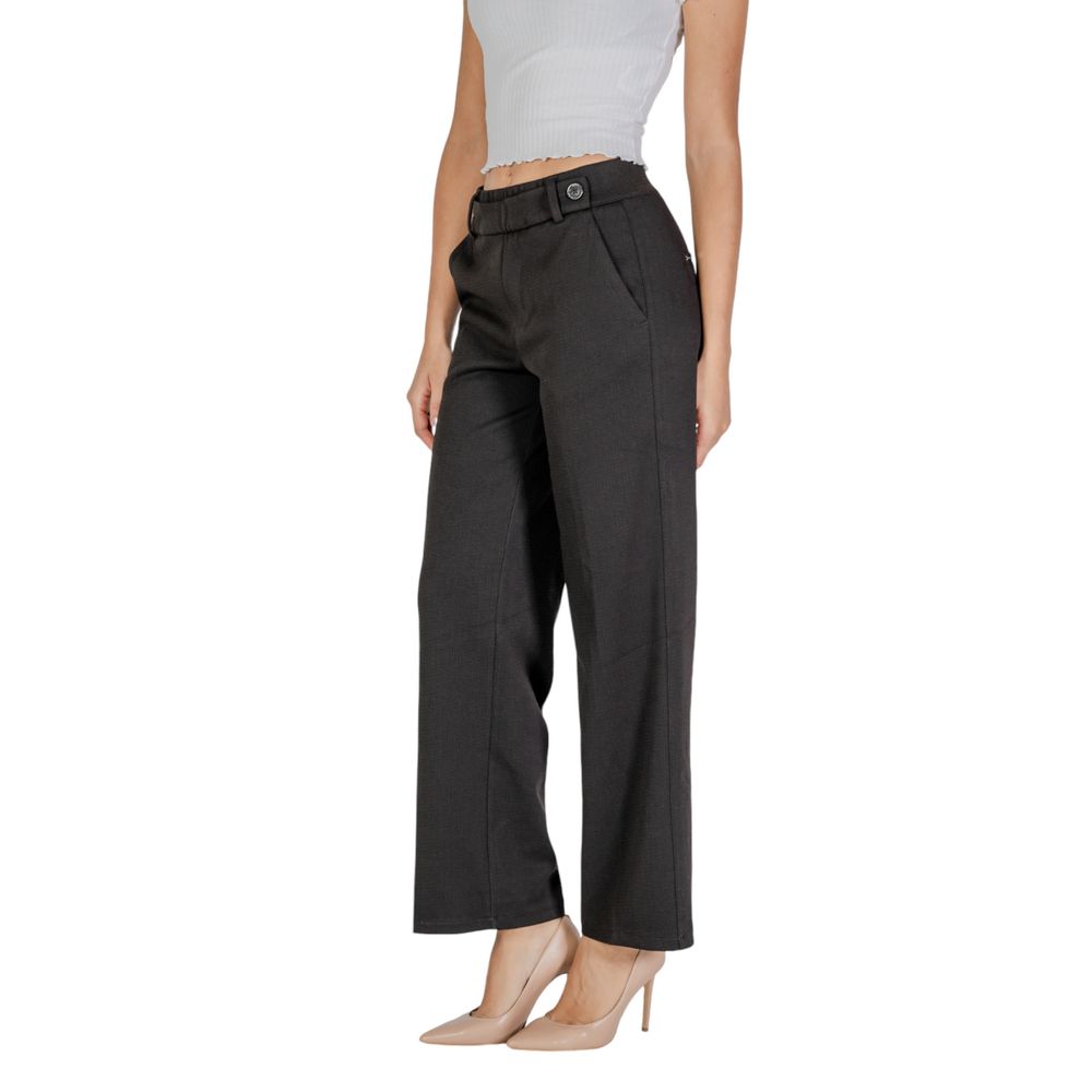 Street One Black Polyester Trousers for Everyday