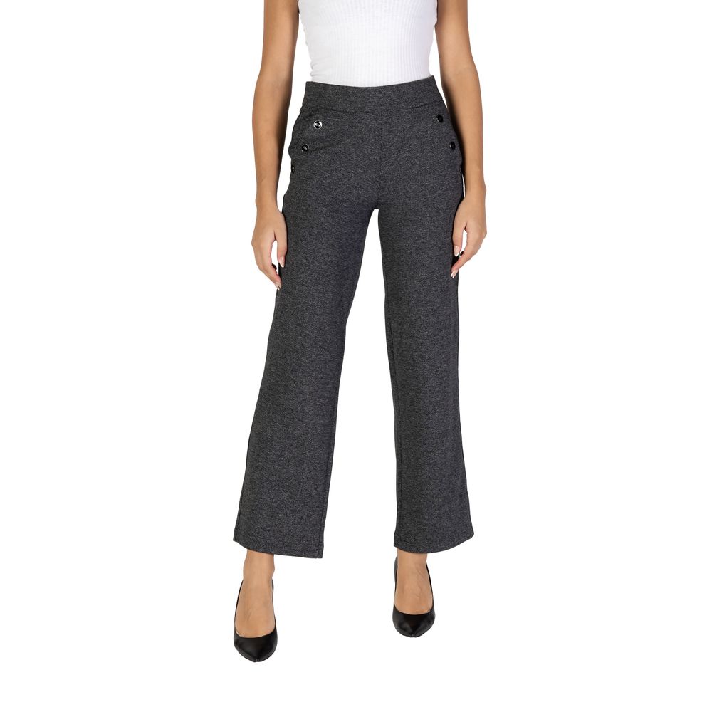 Street One Schwarze Polyester-Hose im Palazzo-Stil