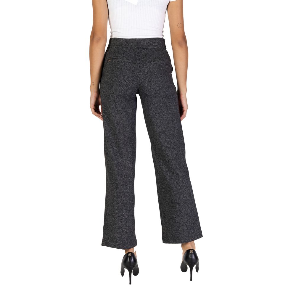 Street One Schwarze Polyester-Hose im Palazzo-Stil