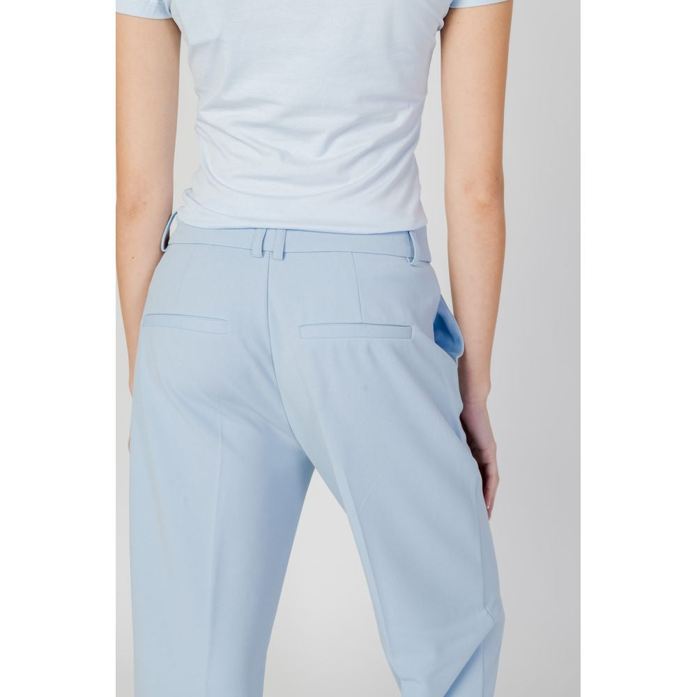 Only blue polyester trousers for leisure