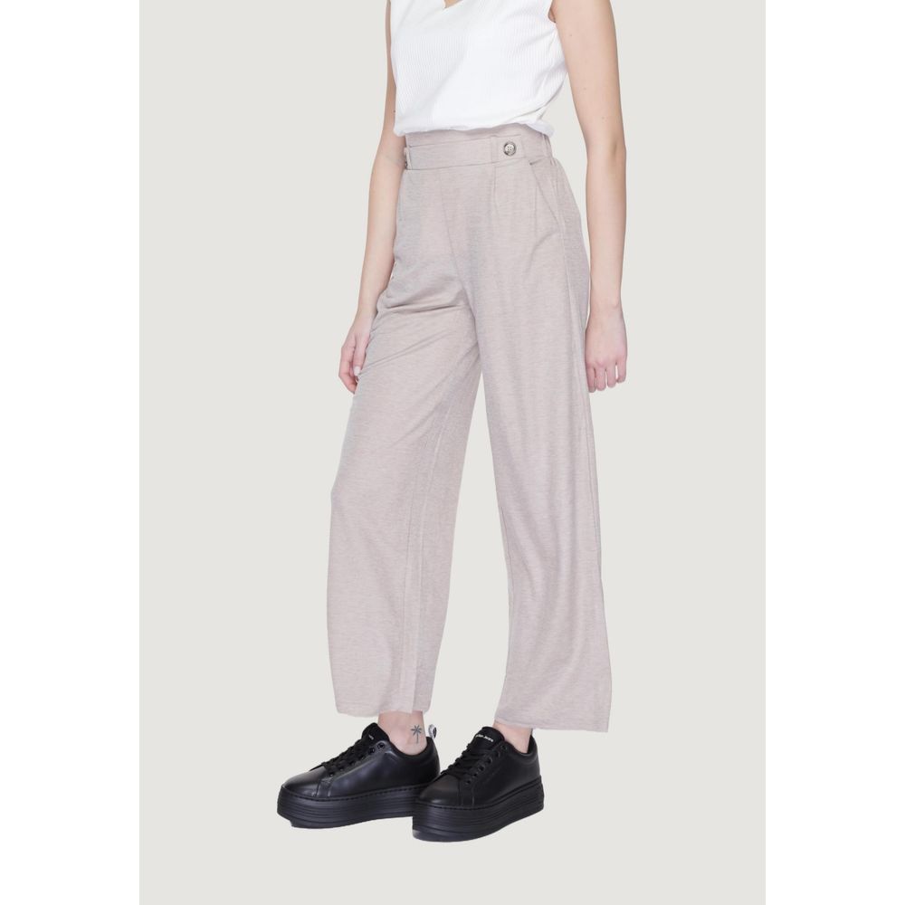Jacqueline De Yong Graue Freizeithose aus Viskose
