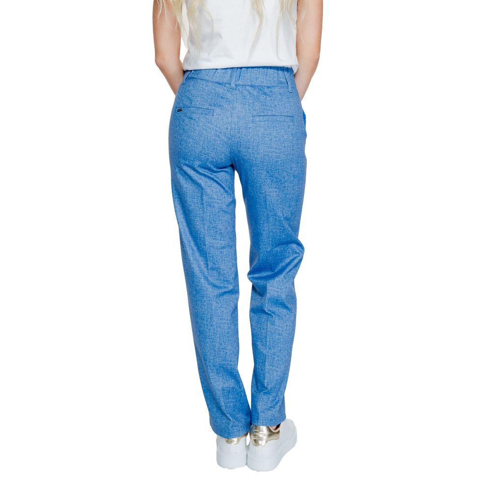 Street One Blue Polyester Trousers