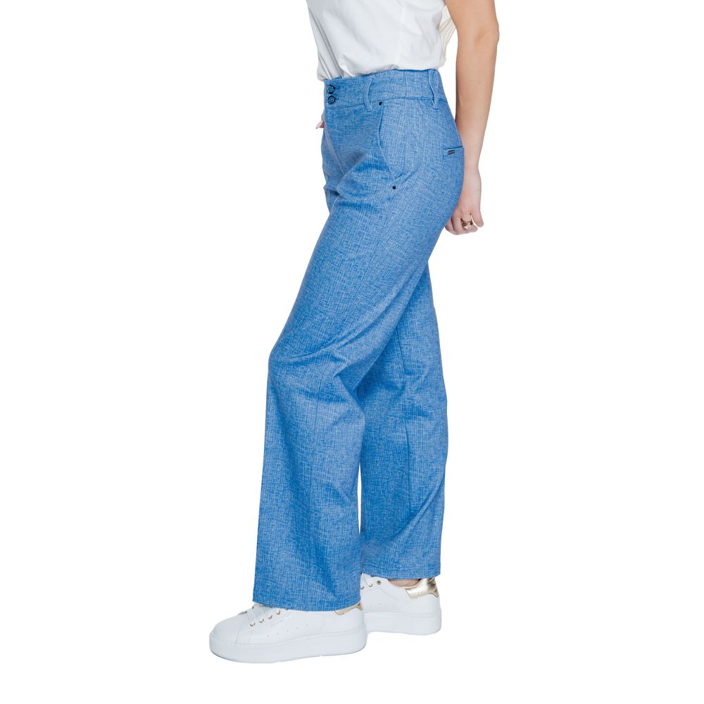 Street One Blue Polyester Trousers