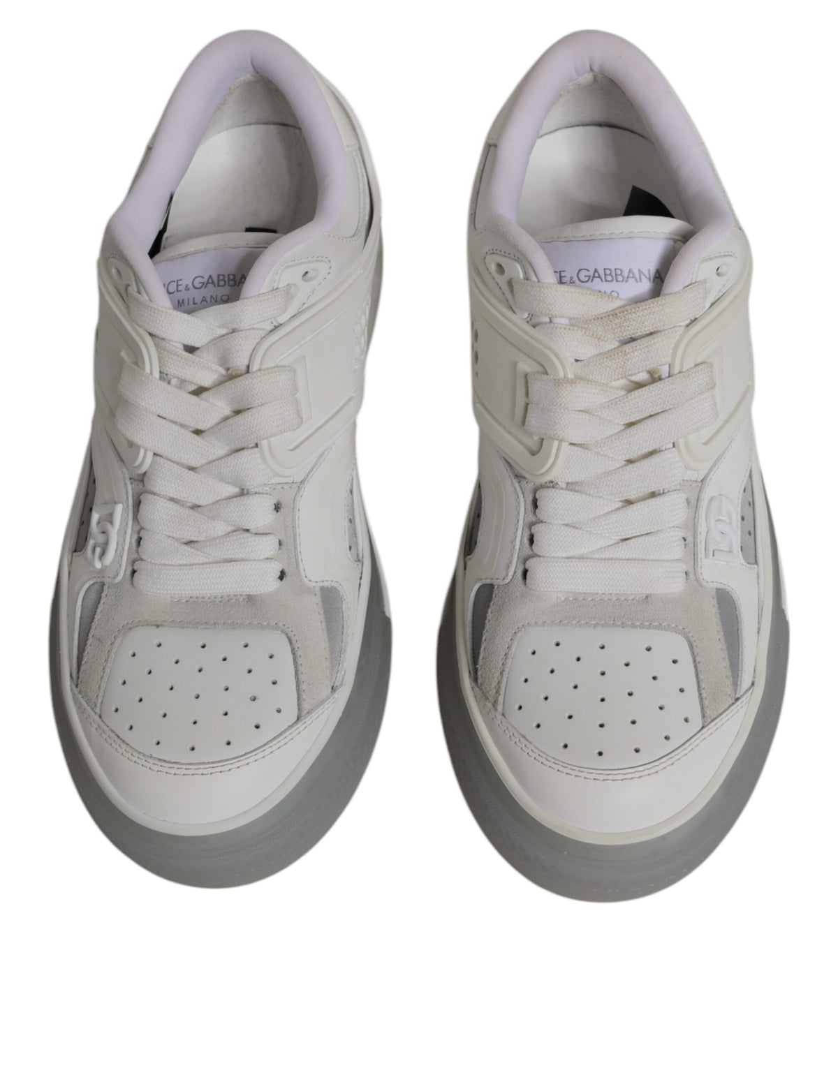 Dolce & Gabbana Weiße DG Logo CUSTOM 2.Zero Sneakers