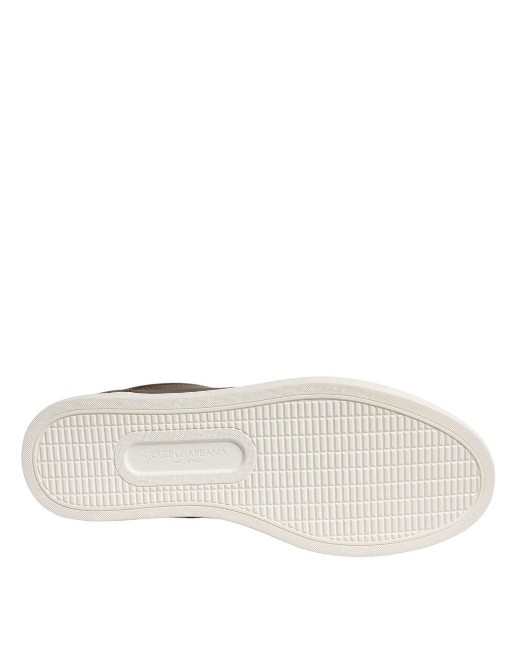 Dolce & Gabbana Gold Leather Logo London Men's Sneakers