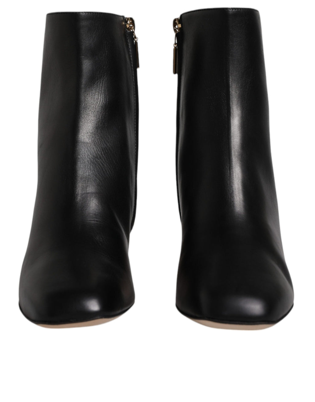 Dolce & Gabbana Black Jackie Leather Mid-Calf Boots Shoes