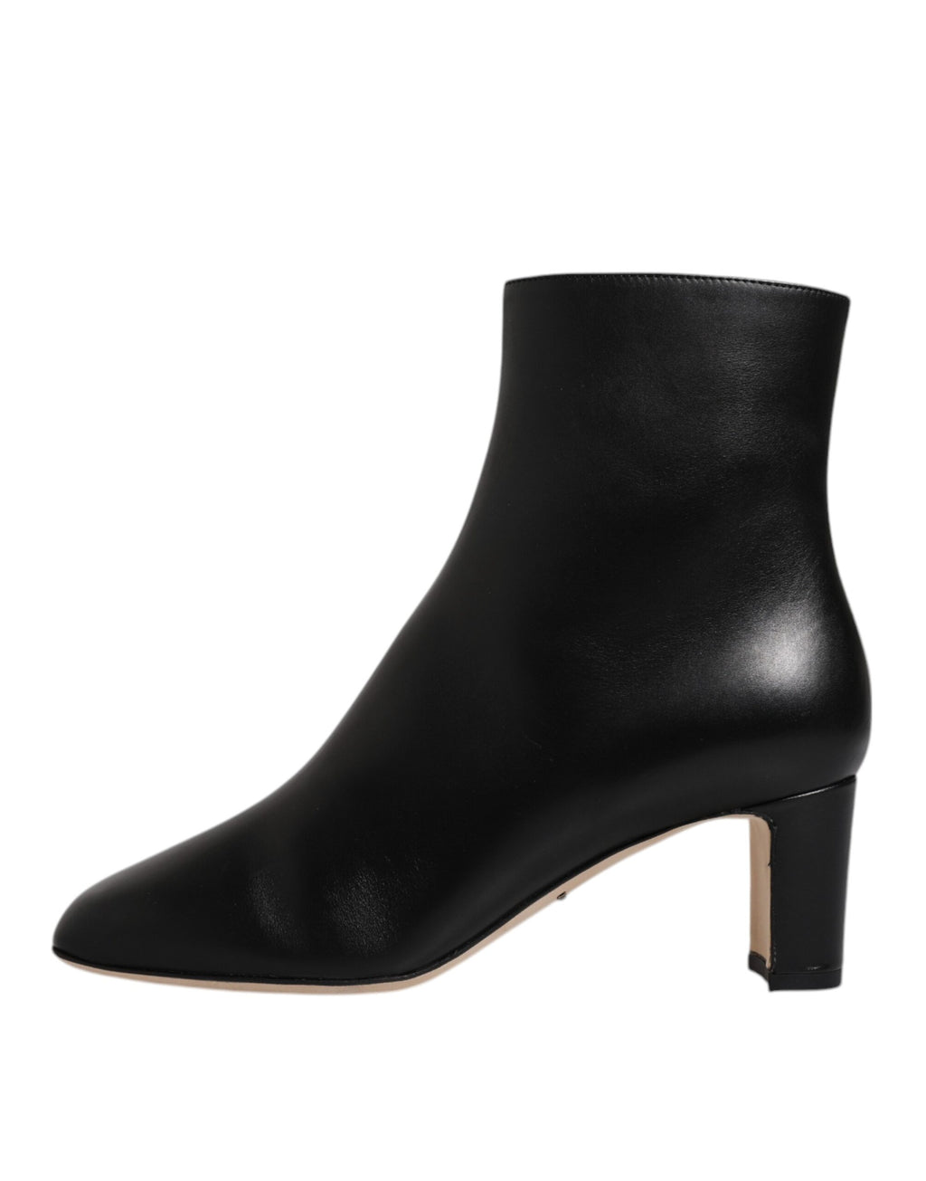 Dolce & Gabbana Black Jackie Leather Mid-Calf Boots Shoes