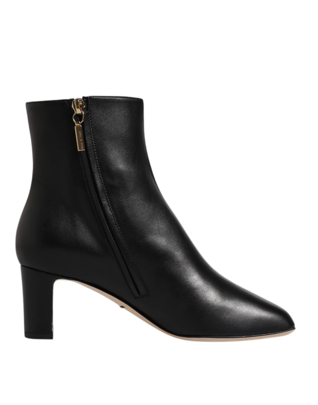 Dolce & Gabbana Black Jackie Leather Mid-Calf Boots Shoes