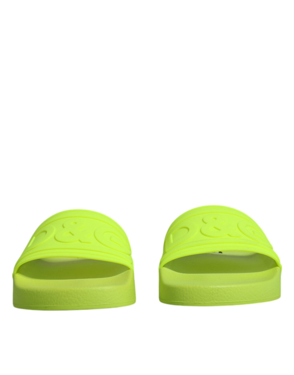 Dolce & Gabbana Rubber Slide Sandals Beachwear Shoes Green