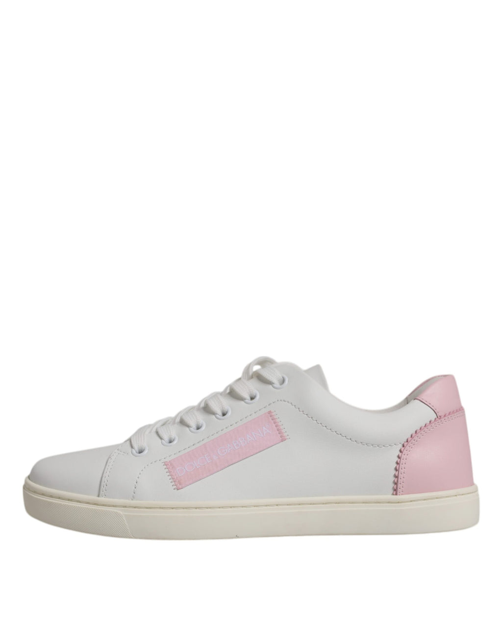 Dolce & Gabbana White Classic Calfskin Sneakers Shoes