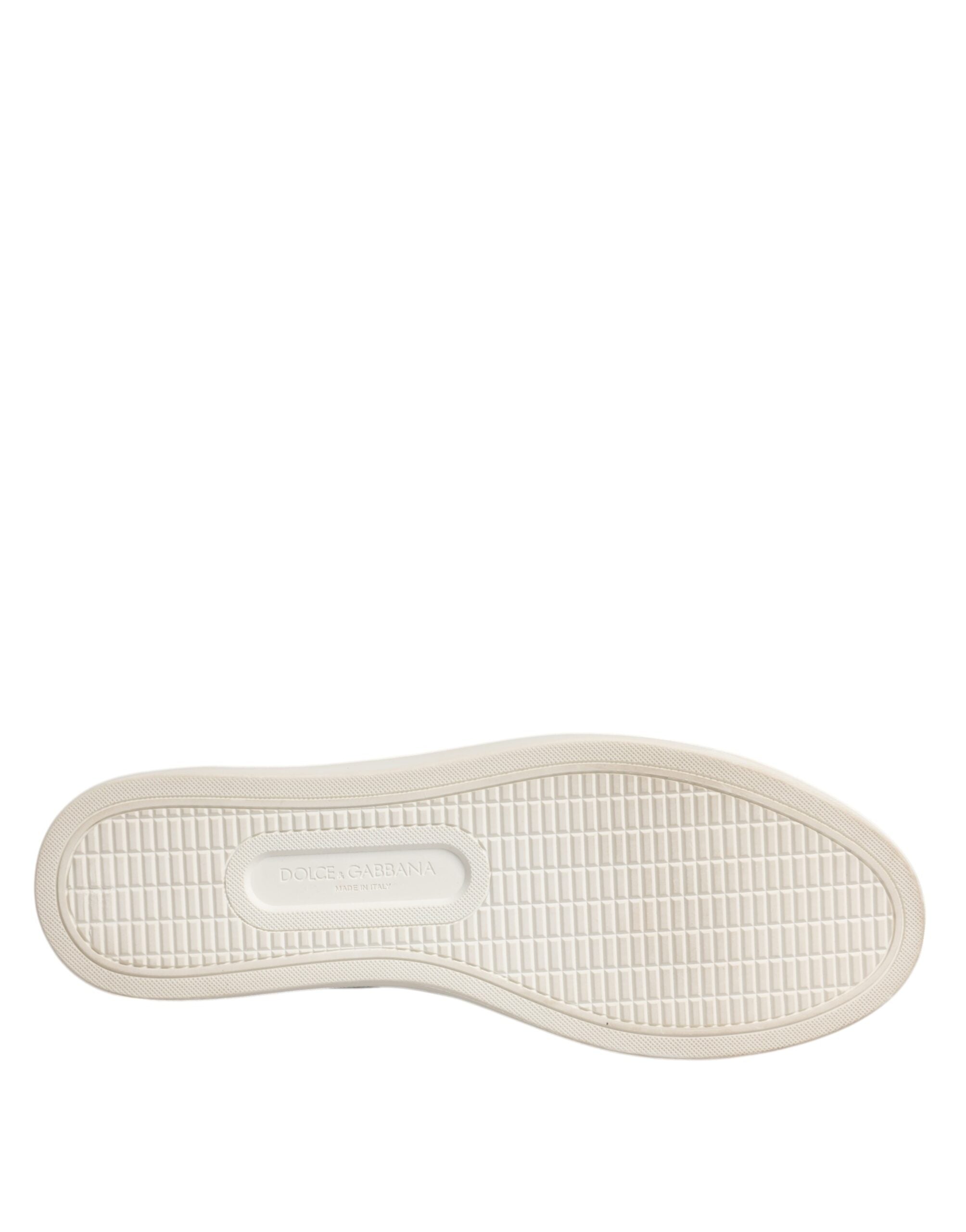 Dolce & Gabbana White Classic Calfskin Sneakers Shoes