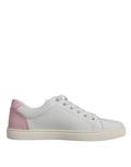 Dolce & Gabbana White Classic Calfskin Sneakers Shoes