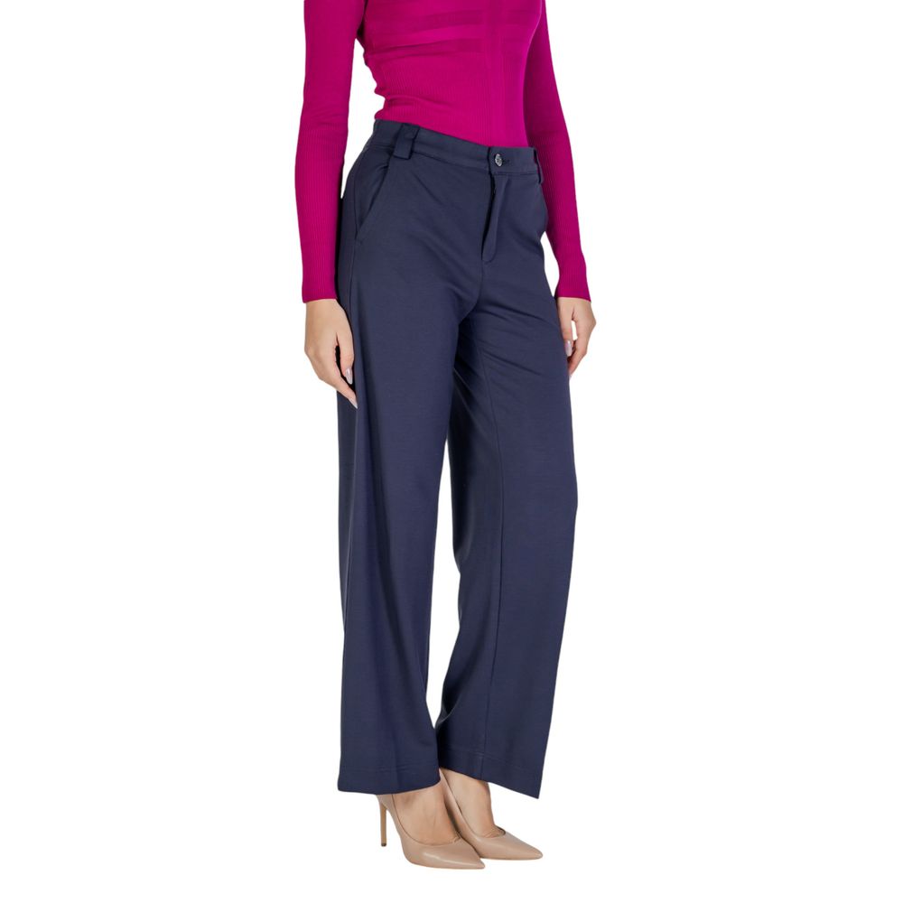 Street One Blaue Viskose-Freizeithose