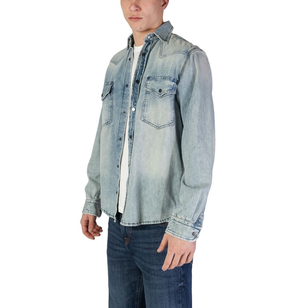 Hugo Boss Hellblaues Denim-Hemd