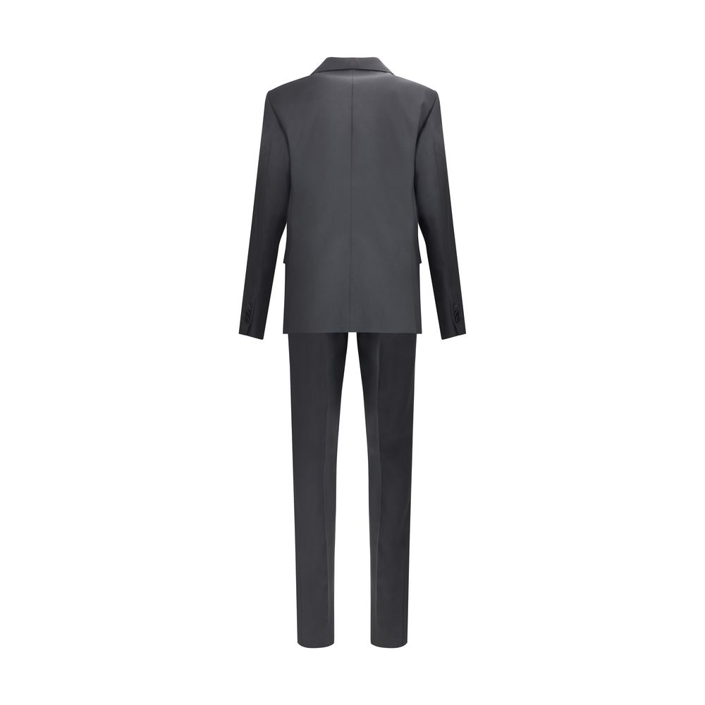 Dsquared² Schwarzer Woll-Anzug aus Fleece mit zwei Teilen