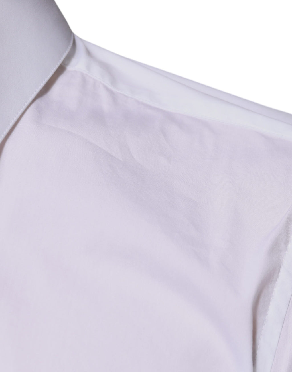 Dolce & Gabbana White Cotton-Blend Men's MARTINI Dress Shirt