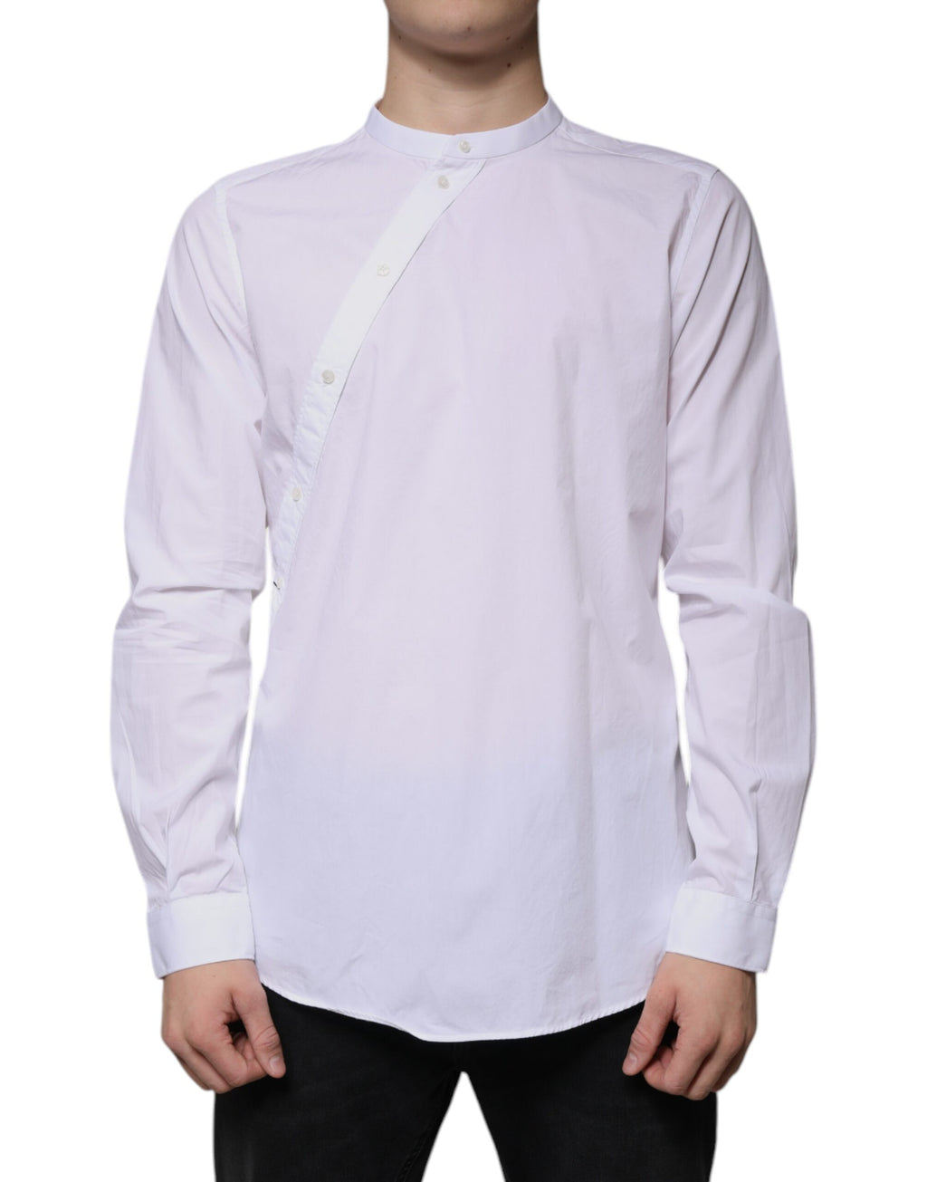 Dolce & Gabbana Weißes Baumwollhemd MARTINI Slim Fit