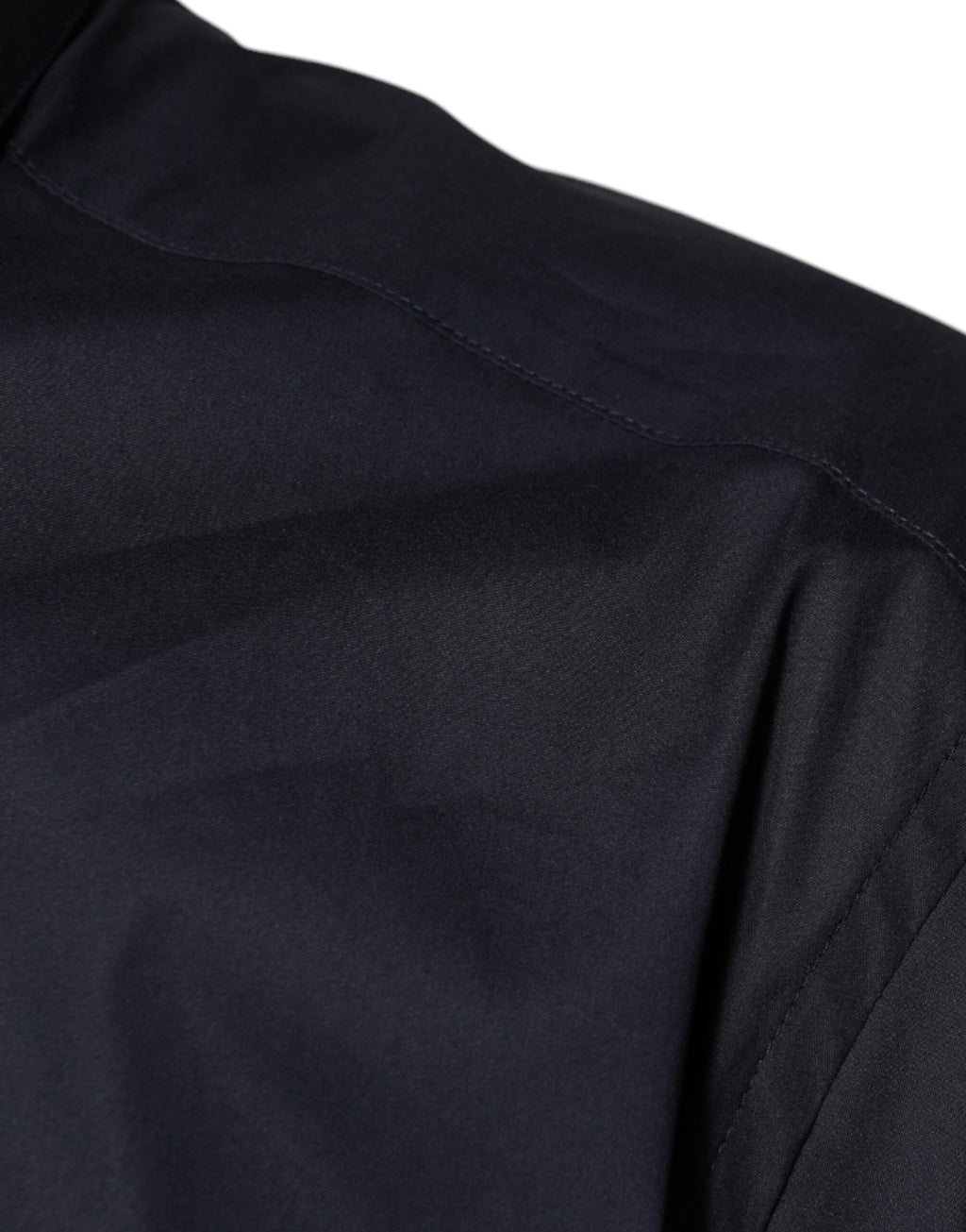 Dolce & Gabbana Schwarzes formelles GOLD-Hemd aus Baumwollmischung