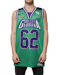 Dolce & Gabbana Green Sleeveless Polyester-Jersey T-Shirt