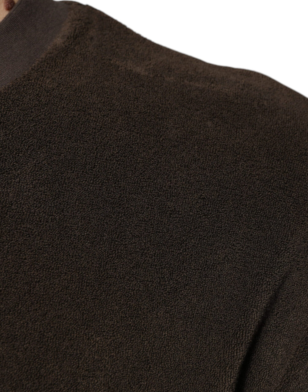 Dolce & Gabbana Brown Cotton Crew Neck Short Sleeve T-Shirt