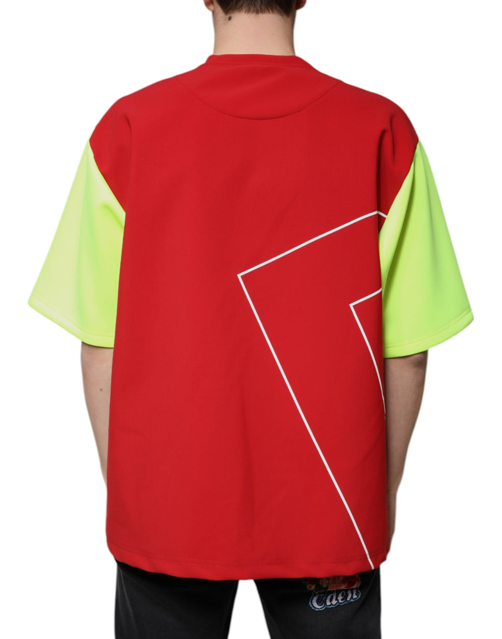 Dolce & Gabbana Men's Multicolor Logo Cotton Crew Neck T-Shirt