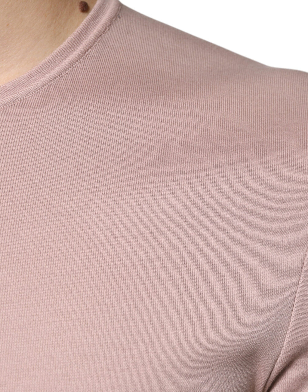 Dolce & Gabbana Brown Cotton T-Shirt with Short Sleeves and Crew Neck