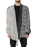 Dolce & Gabbana Black White Polka Dot Silk Men's Casual Shirt