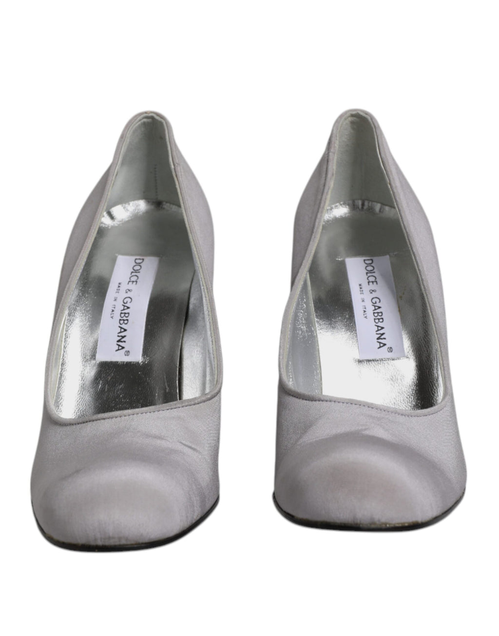 Dolce & Gabbana Grey Suede Leather High Heel Pumps Shoes