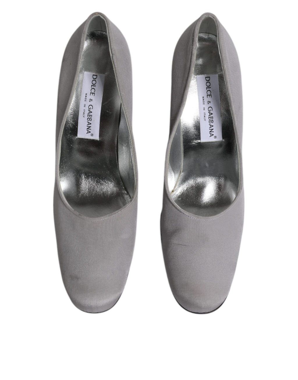 Dolce & Gabbana Grey Suede Leather High Heel Pumps Shoes