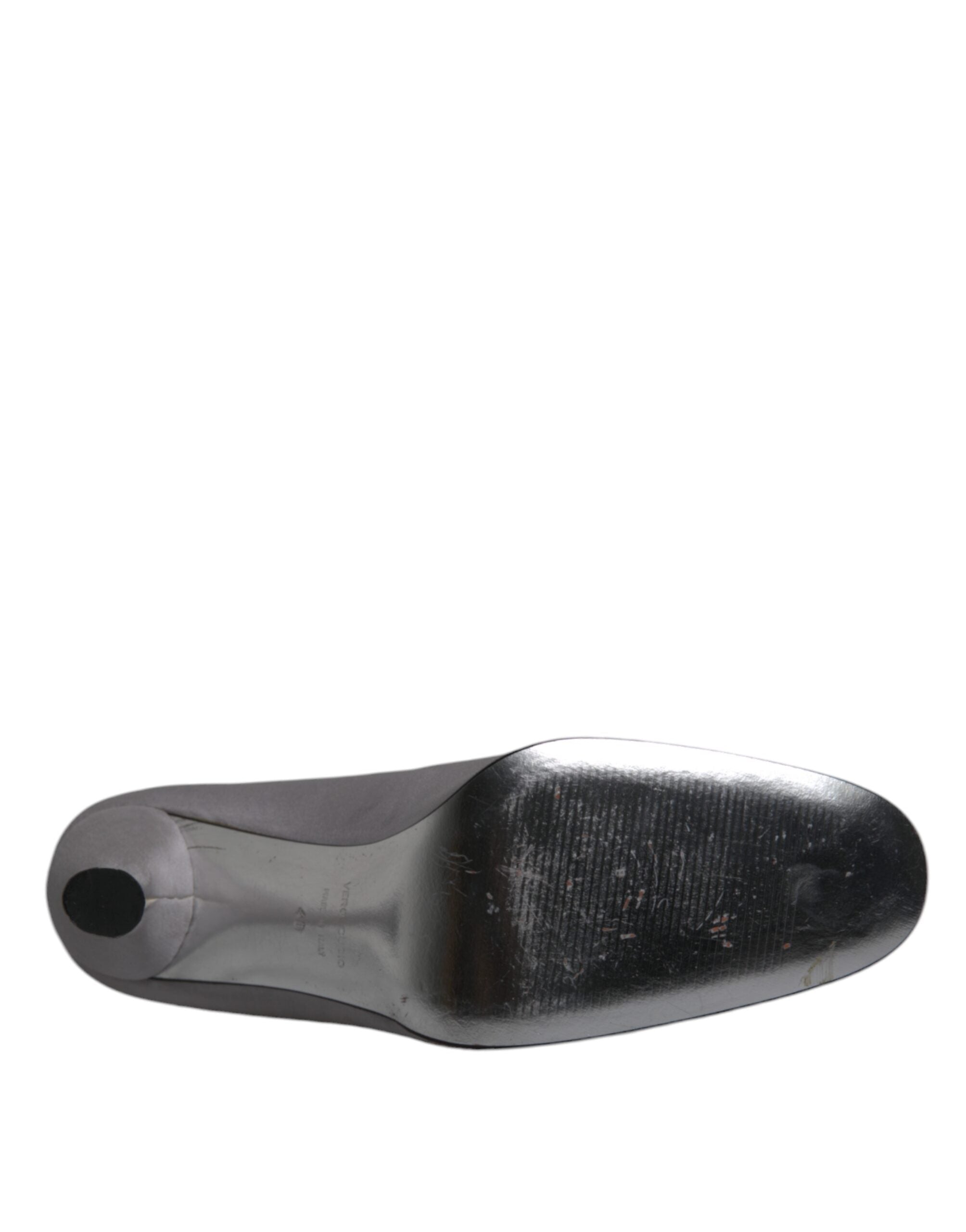 Dolce & Gabbana Grey Suede Leather High Heel Pumps Shoes